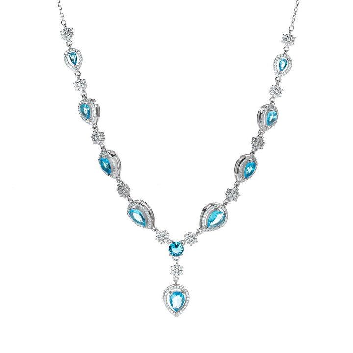 Collana gocce magic acquamarina