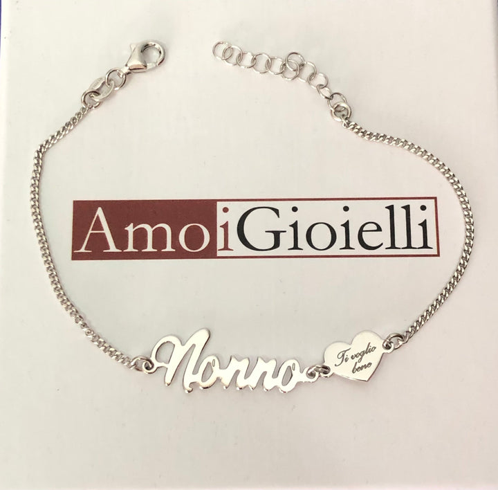 Bracciale nonno con cuore ti voglio bene