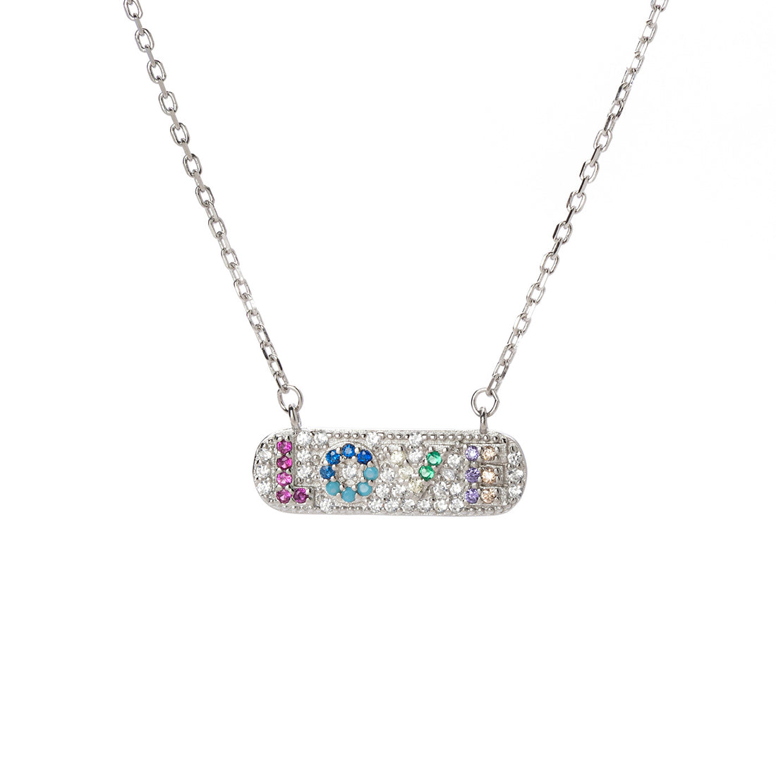 Collana con piastrina love