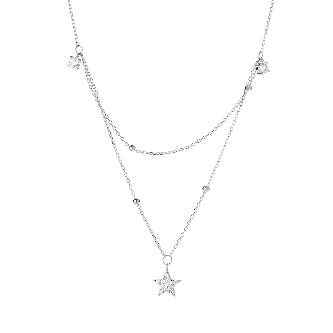 Collana con punti luce e stella