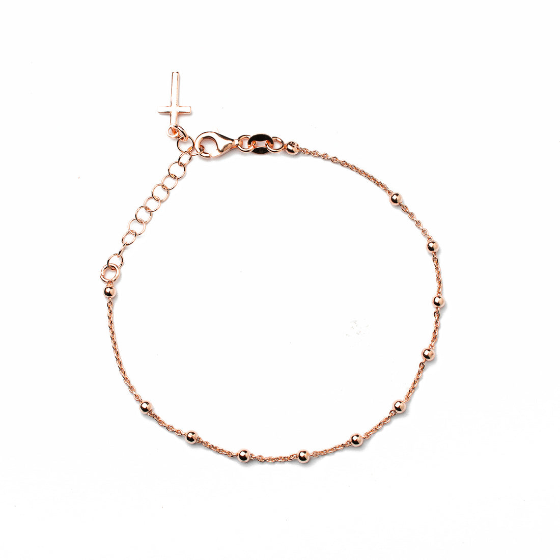 Bracciale rosario con croce