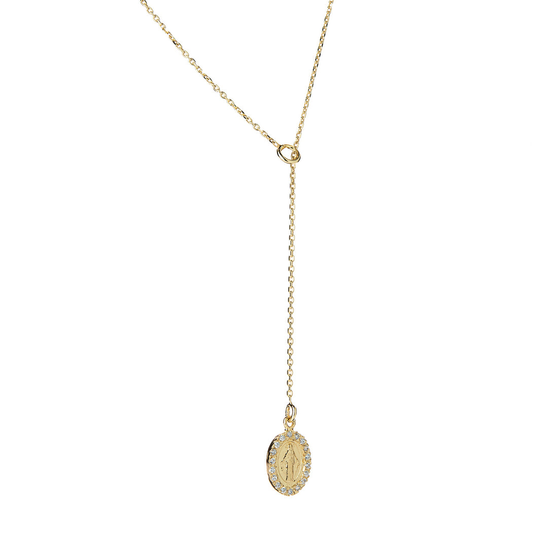 Collana saliscendi con madonnina