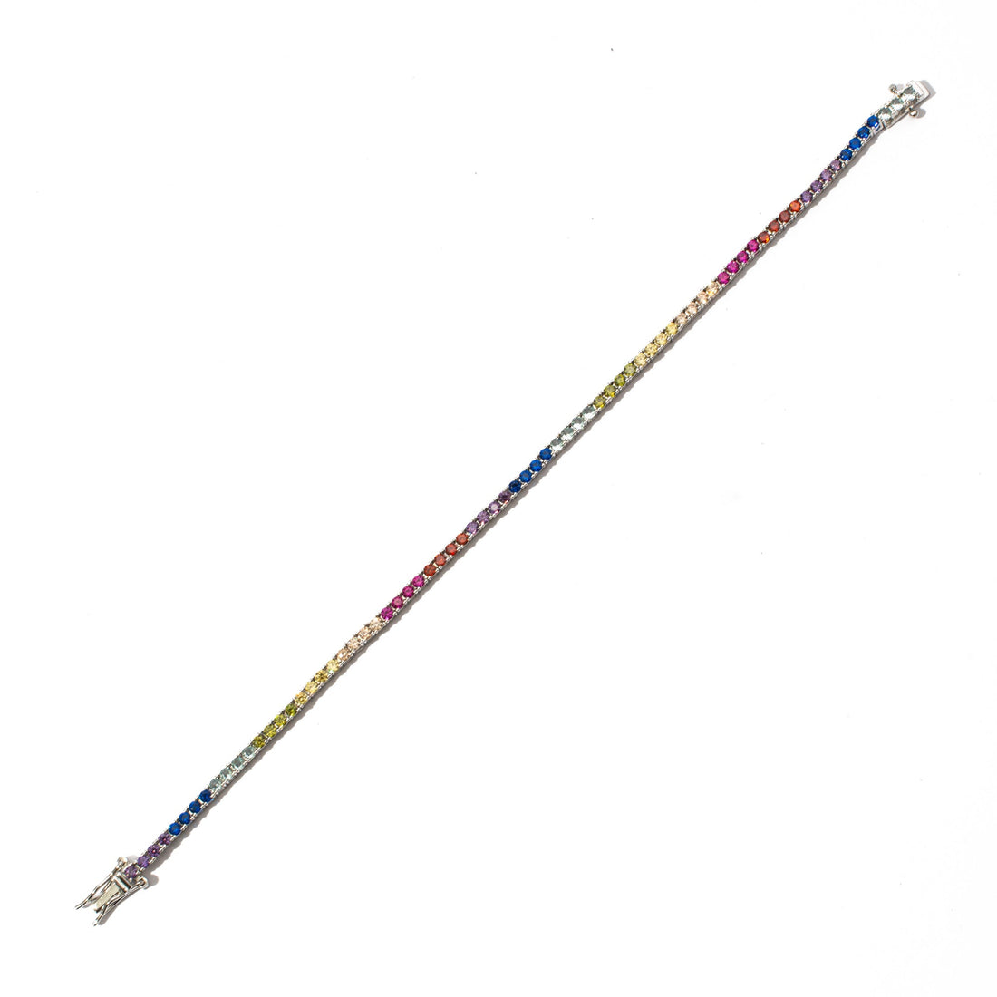 Bracciale tennis rainbow 2 mm