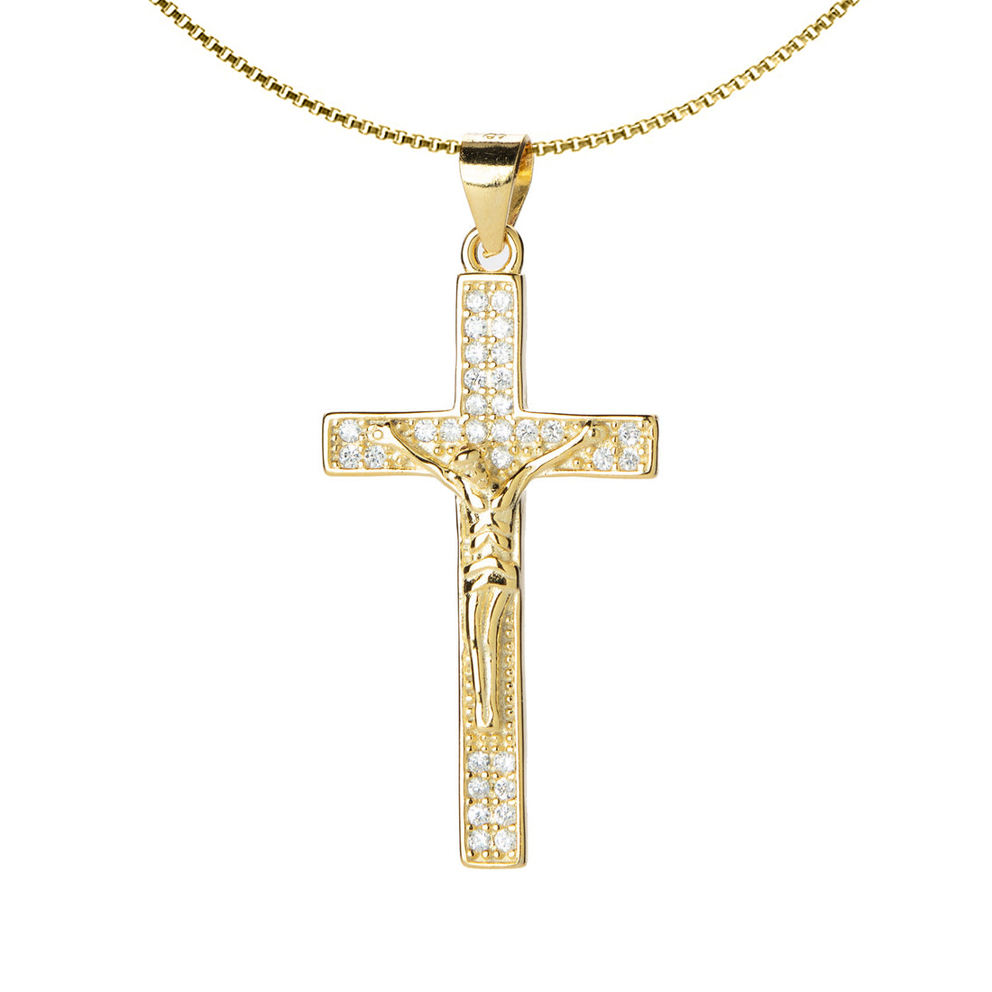 Collana croce con cristo