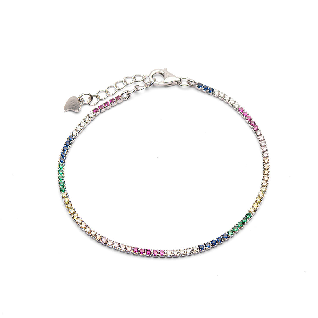 Bracciale tennis pietre rainbow