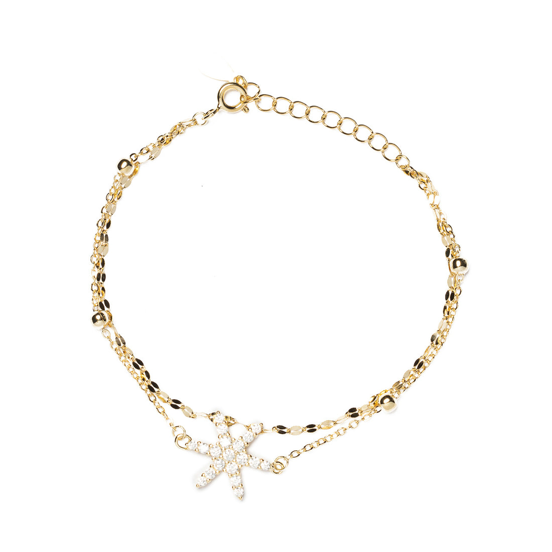 Bracciale doppio filo stella marina