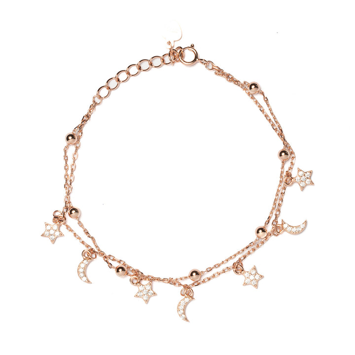 Bracciale con lune e stelle