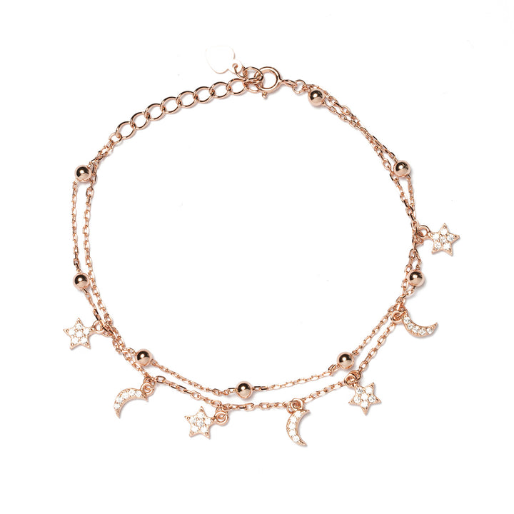 Bracciale con lune e stelle