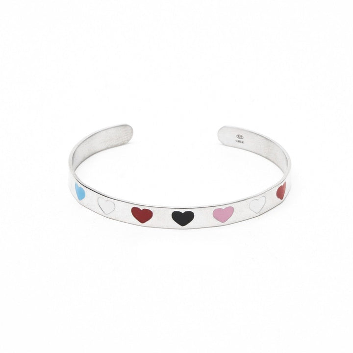 Bracciale cuoricini multicolor