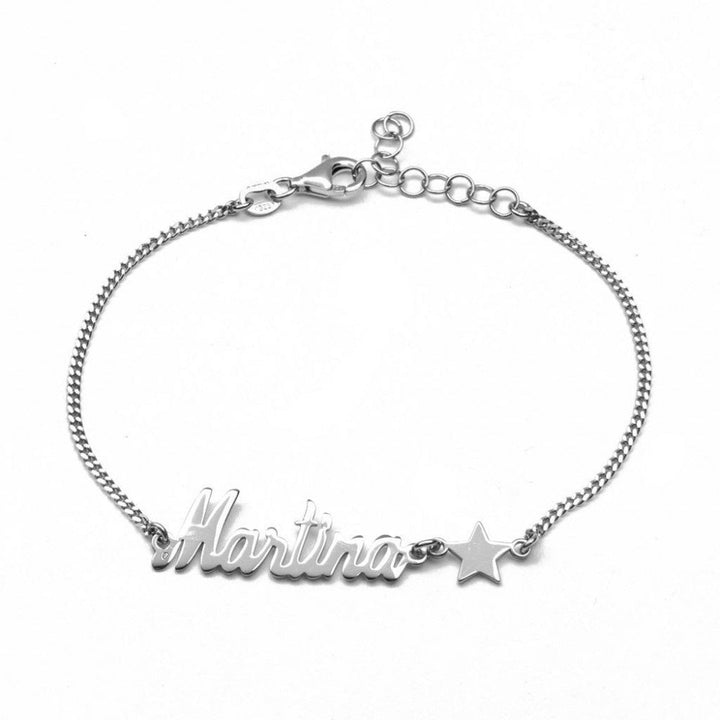 Bracciale nome con stella
