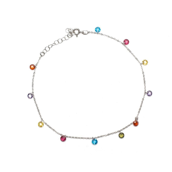 Cavigliera cristalli multicolor