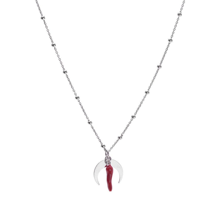 Collana corno & mezzaluna