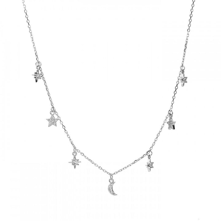 Collana pendenti luna e stelle