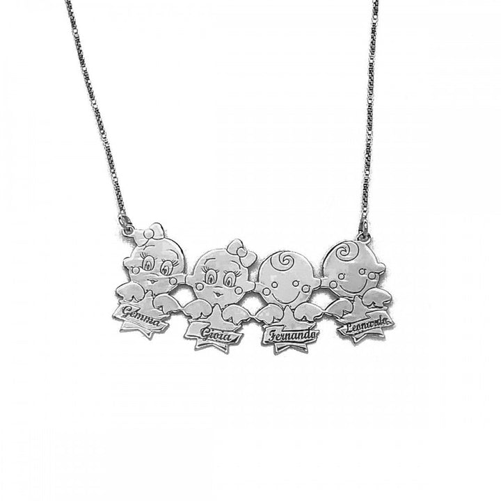 Collana quattro bimbi