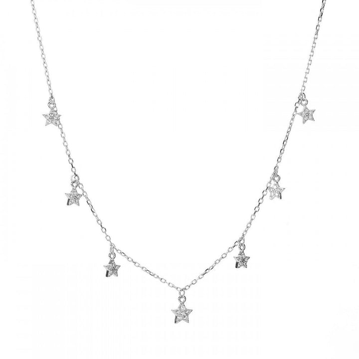 Collana stelline con pietre bianche