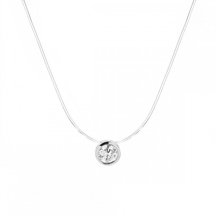 Collana trasparente punto luce