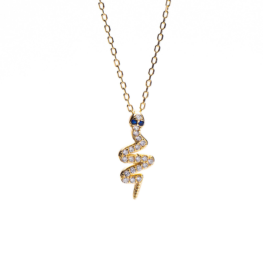 Collana pendente a forma di serpente