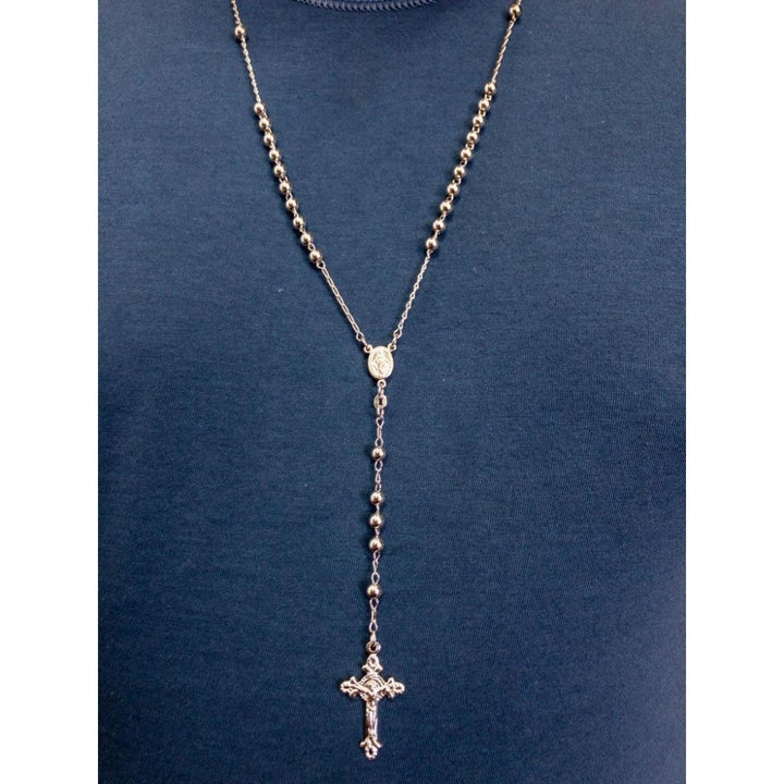 Collana rosario sfere 5 mm