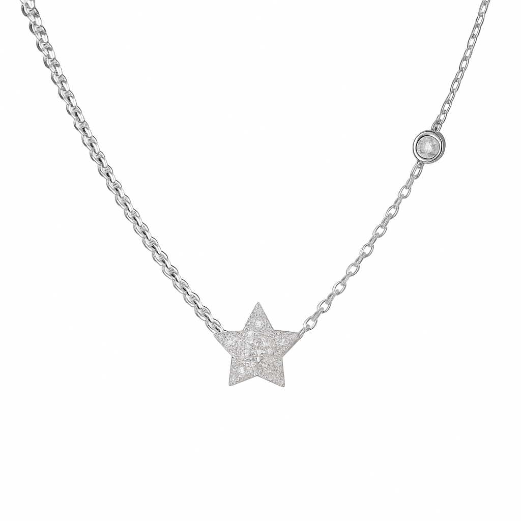 Collana stella e punto luce
