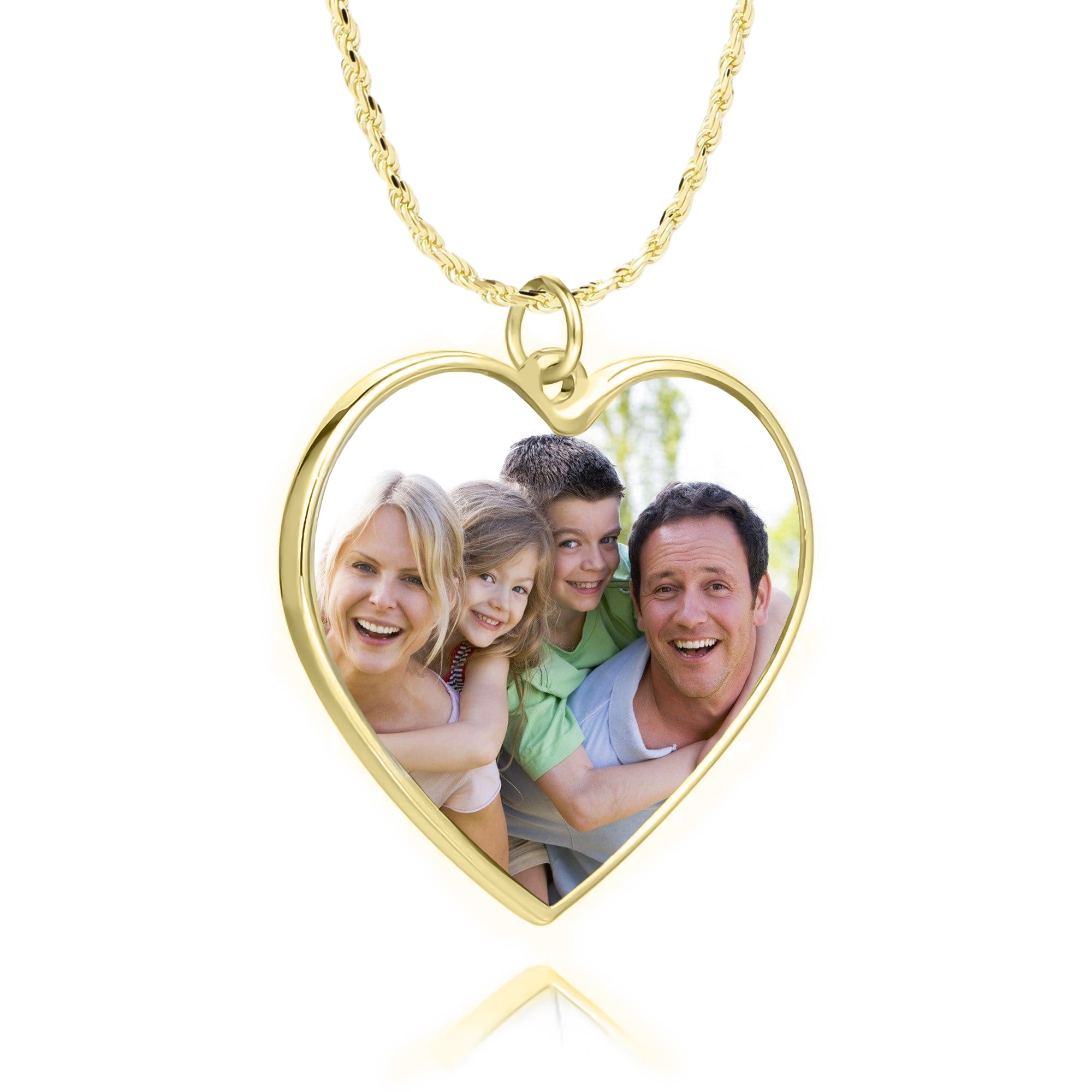 Collana foto personalizzata forma cuore