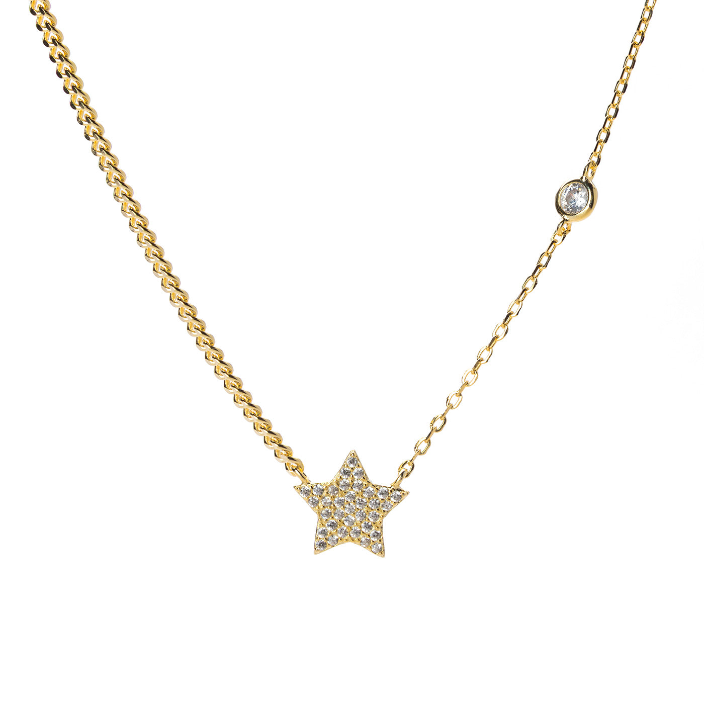 Collana stella e punto luce