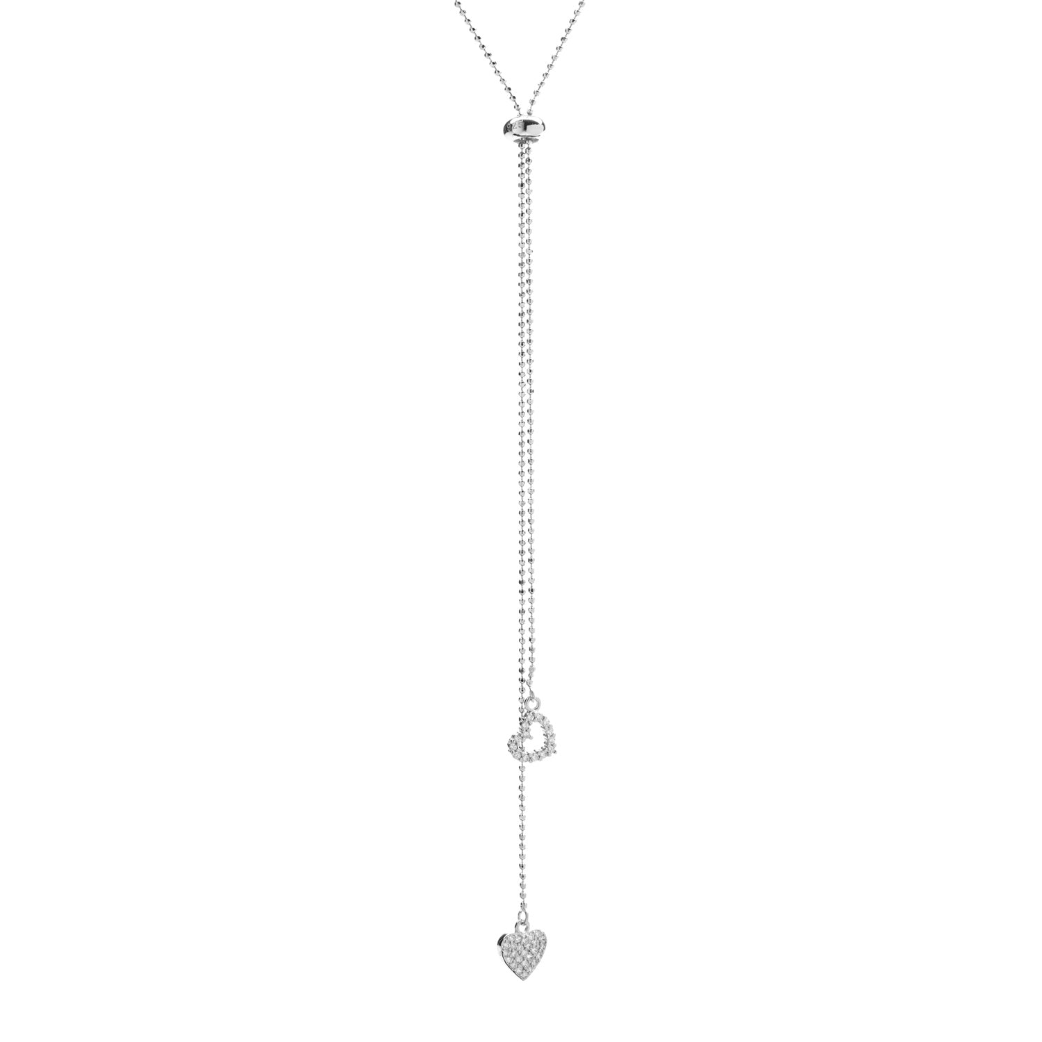 Collana saliscendi con cuori