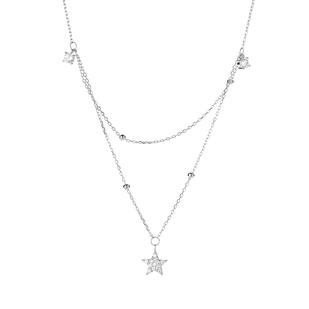 Collana con punti luce e stella