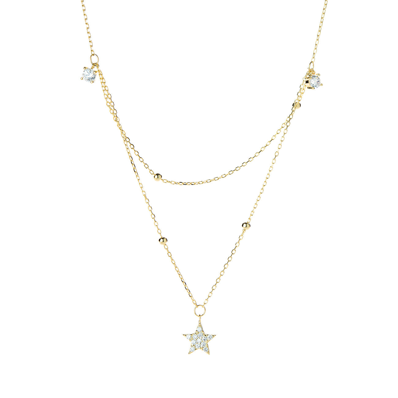 Collana con punti luce e stella
