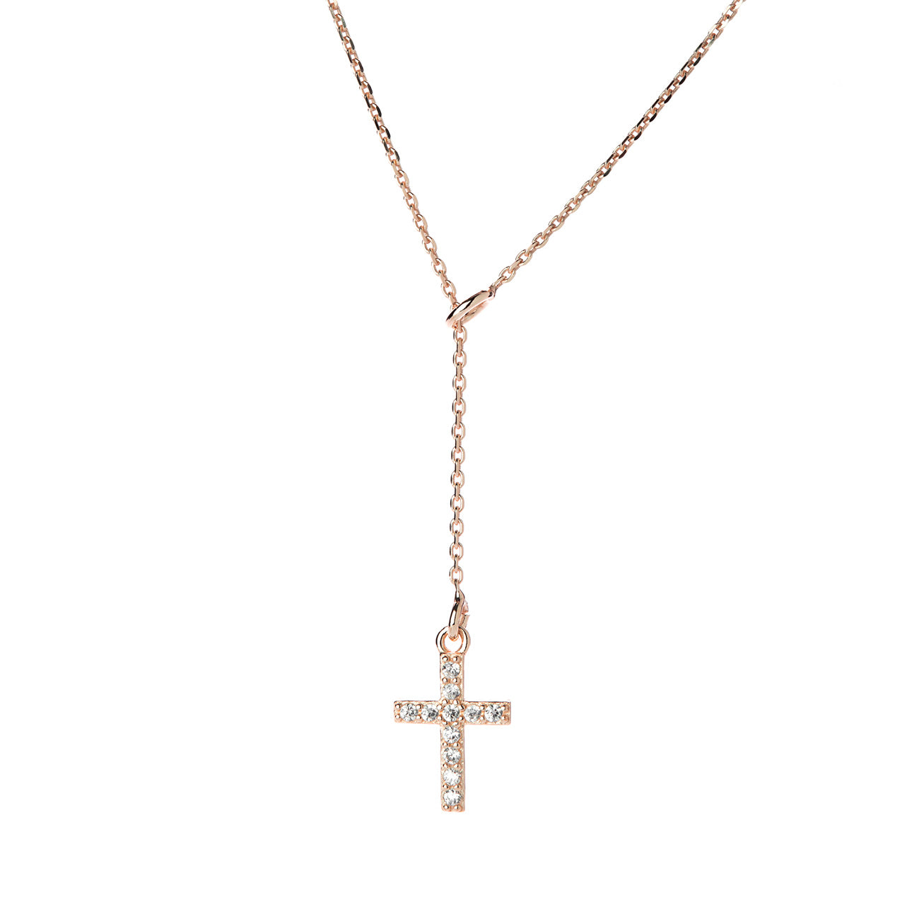 Collana saliscendi con croce