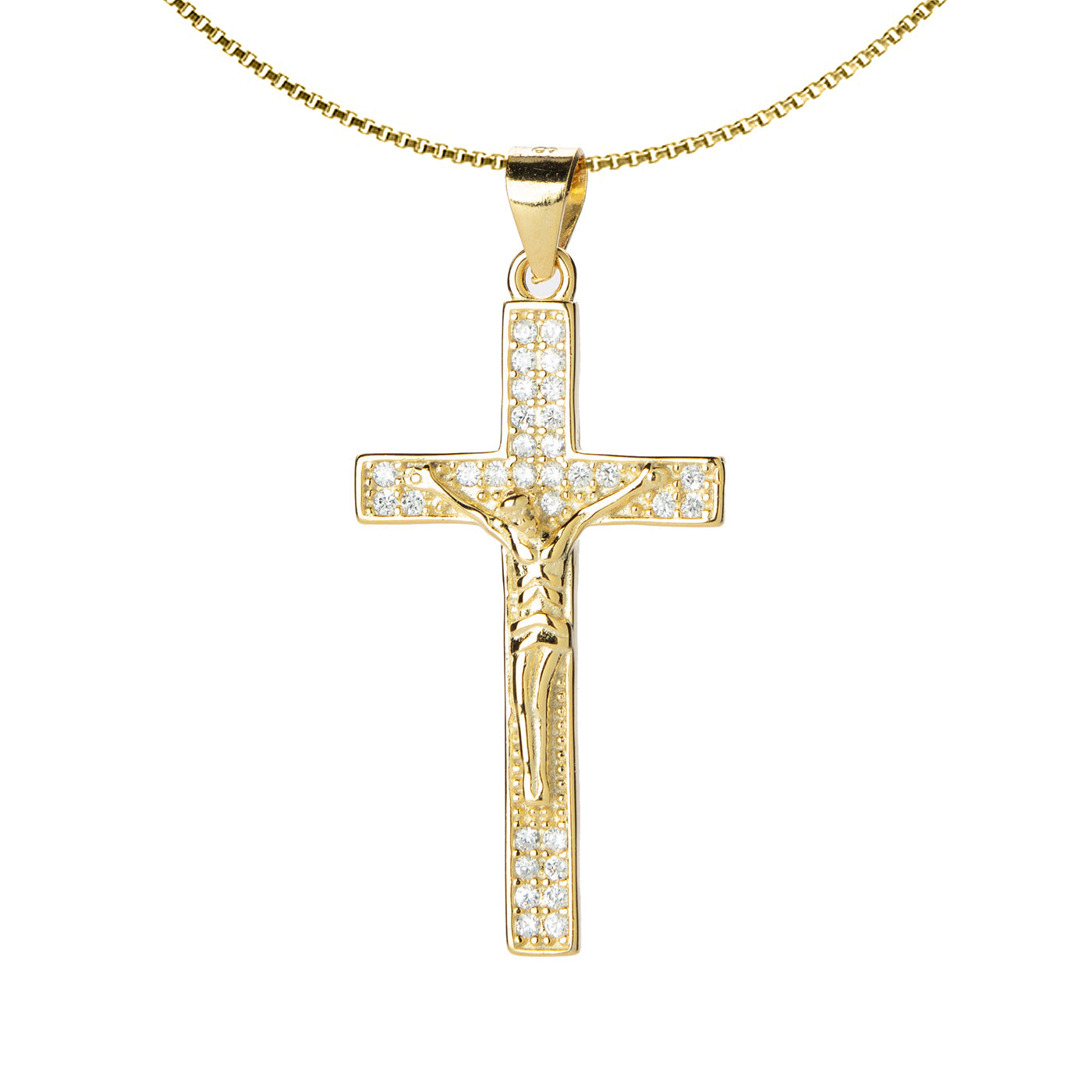 Collana croce con cristo