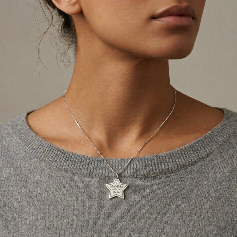 Collana mamma sei la mia stella
