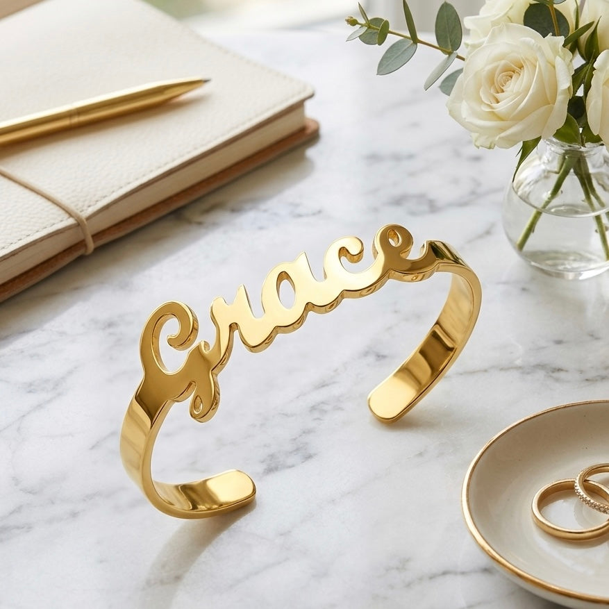 Bracciale rigido con nome
