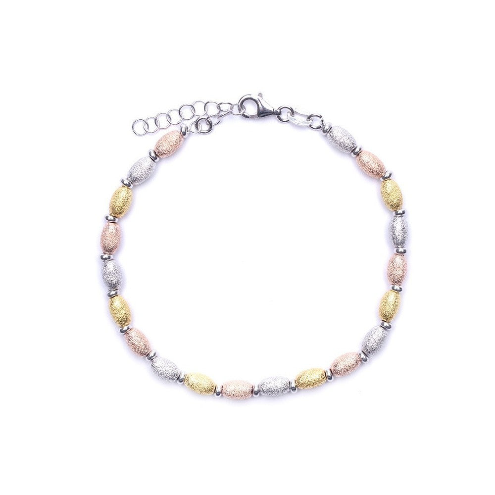 Bracciale tre colori satinato