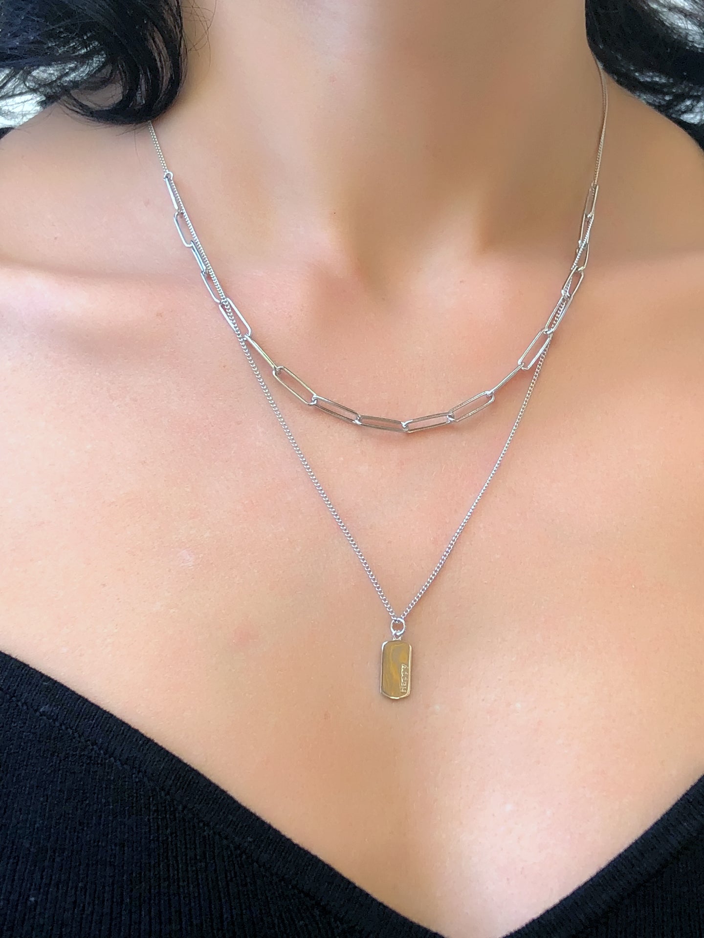 Collana due fili heppy